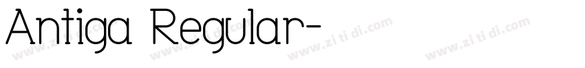 Antiga Regular字体转换
